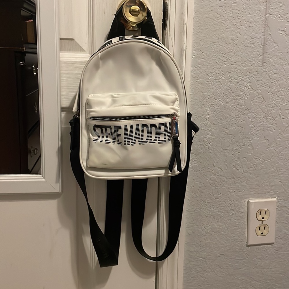 Steve Madden White Backpack